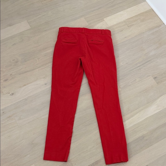 Bright Red Straight-Leg Pants - Picture 2 of 4